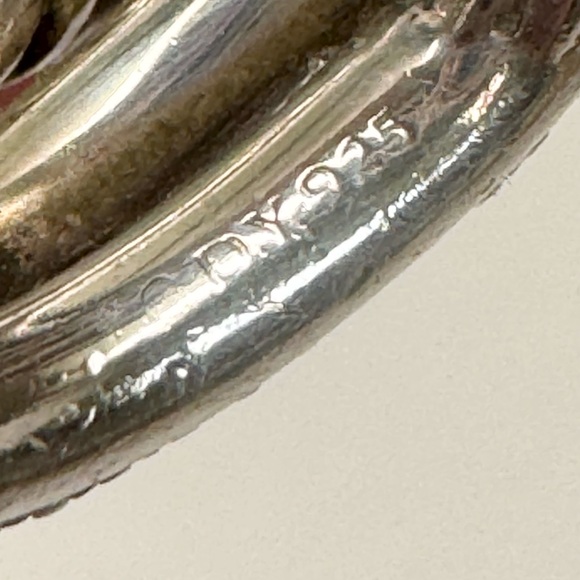 David Yurman Triple Loop Diamond Labyrinth Ring .925 Sz 8 - Picture 11 of 12